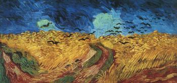 Wheatfield with Crows